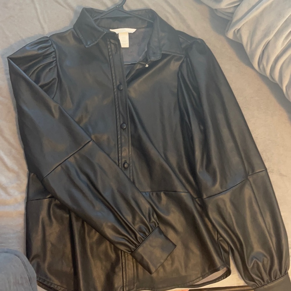 H&M Leather Shirt